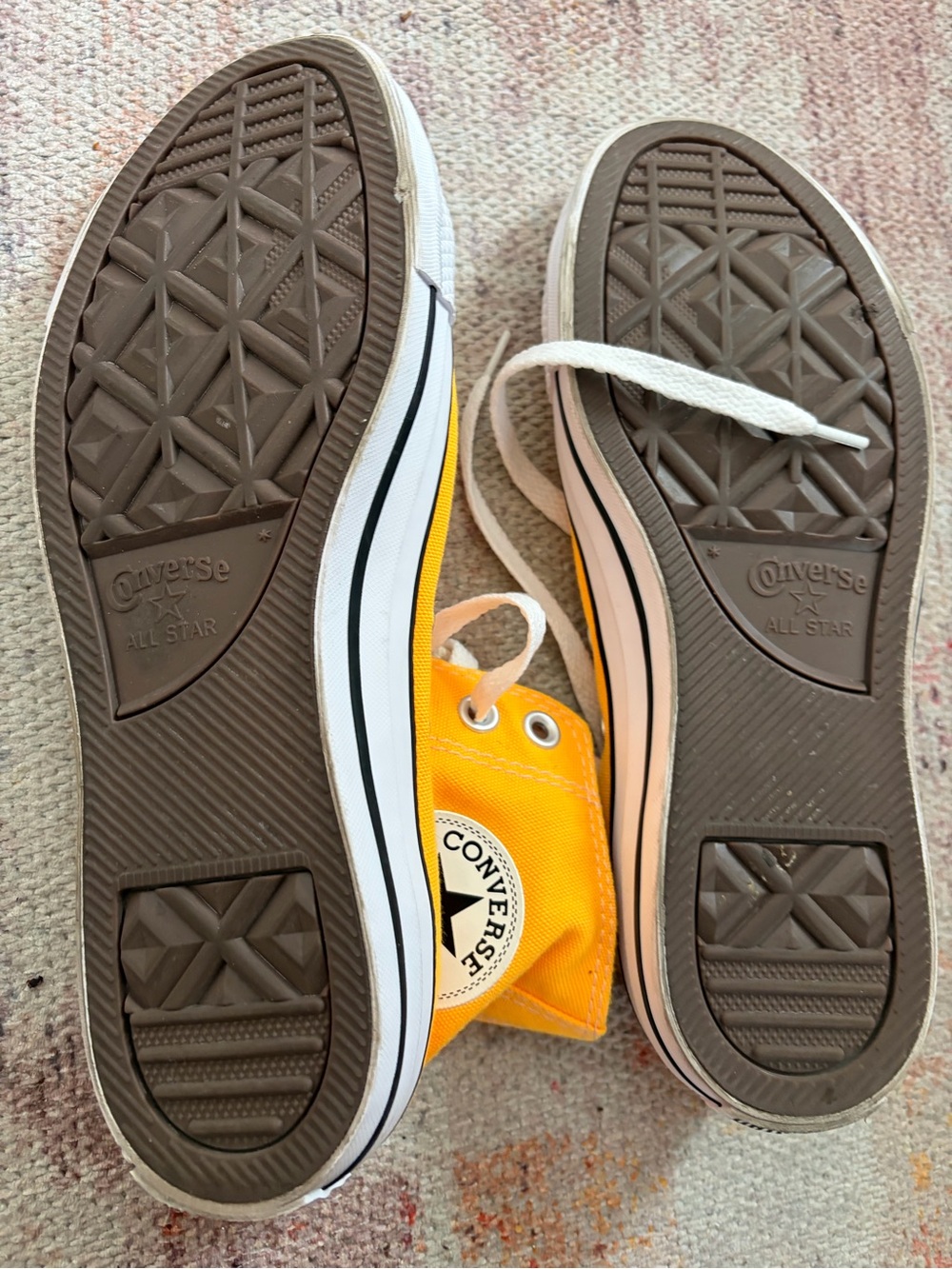 Converse All Star High Top “Laser Orange” Sneakers Women’s Size 8.5 EUC - Picture 6 of 8